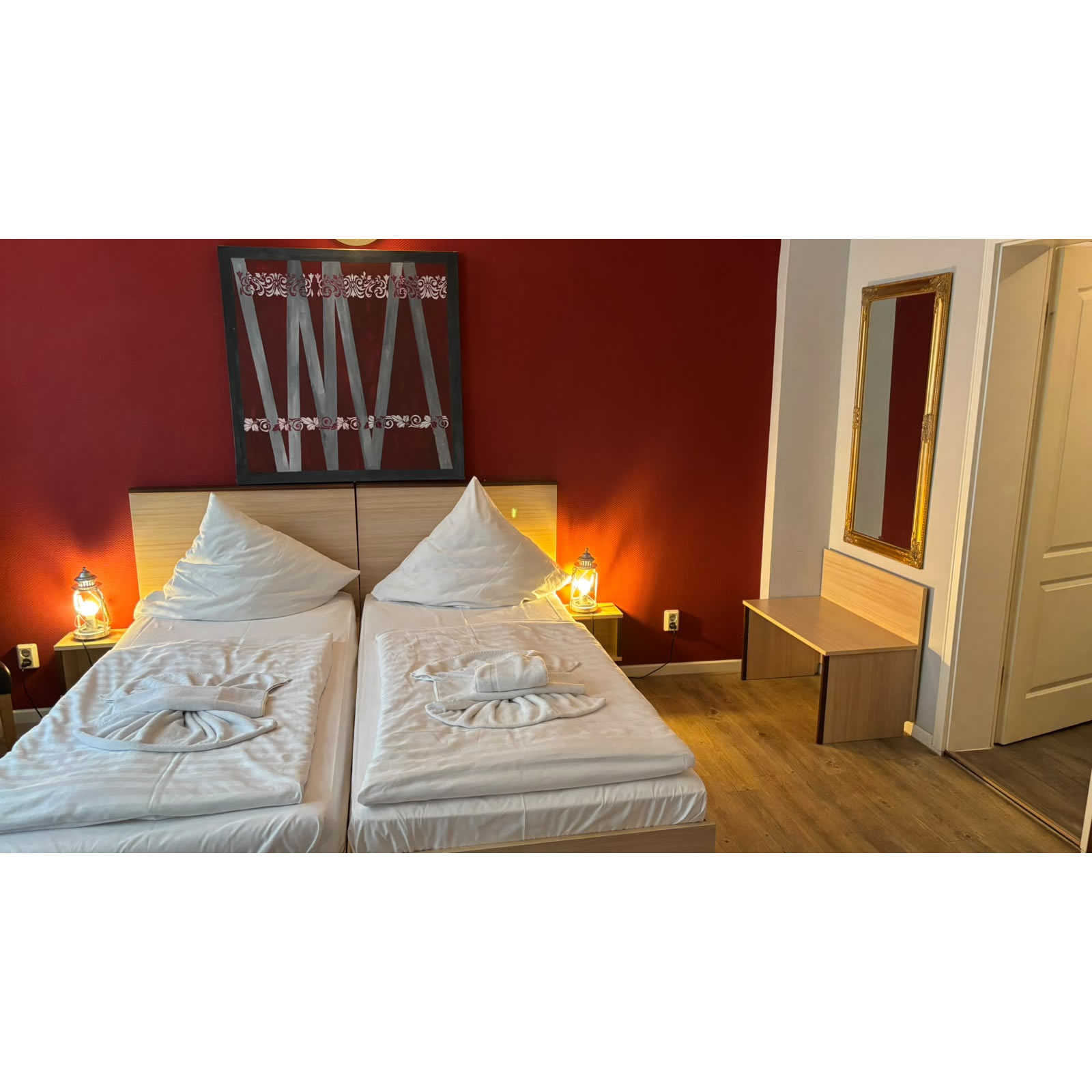 Doppelzimmer in der Pension Chez Fasan