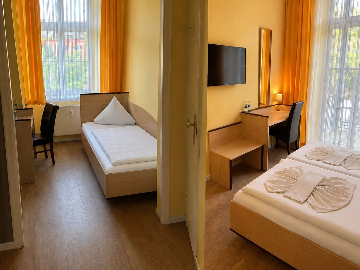 Familienzimmer in der Pension Chez Fasan